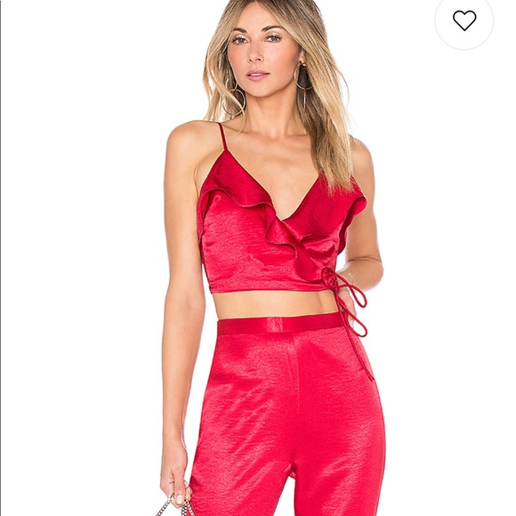 Privacy Please Tops - Privacy please ABBEY TOP IN SCARLET